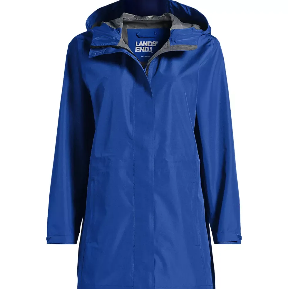 School Uniform Women's Waterproof Hooded Packable Rain Jacket