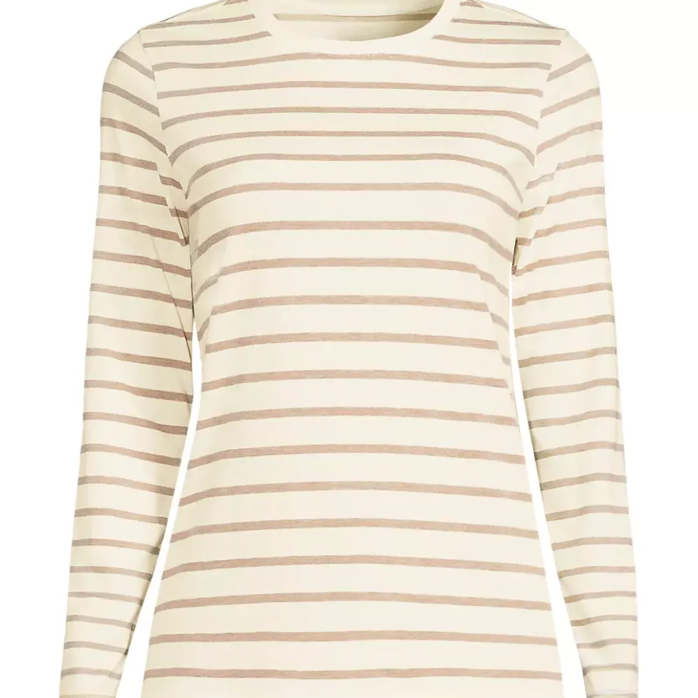 Supima Cotton Long Sleeve Crewneck T-Shirt