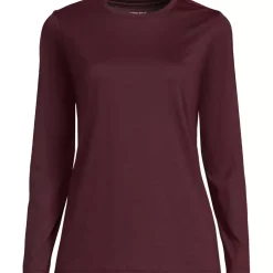 Supima Cotton Long Sleeve Crewneck T-Shirt