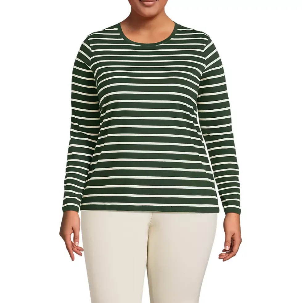 Supima Cotton Long Sleeve Crewneck T-Shirt