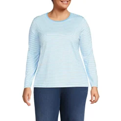 Supima Cotton Long Sleeve Crewneck T-Shirt