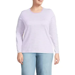 Supima Cotton Long Sleeve Crewneck T-Shirt