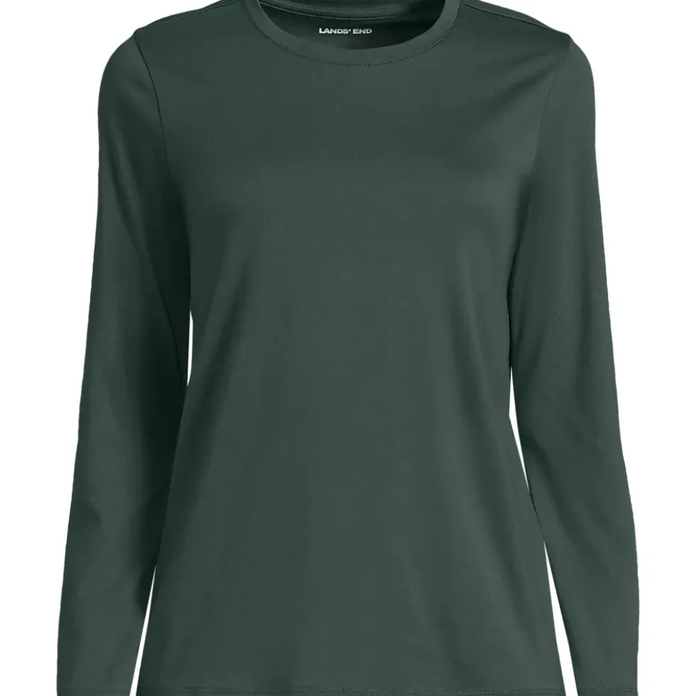 Supima Cotton Long Sleeve Crewneck T-Shirt