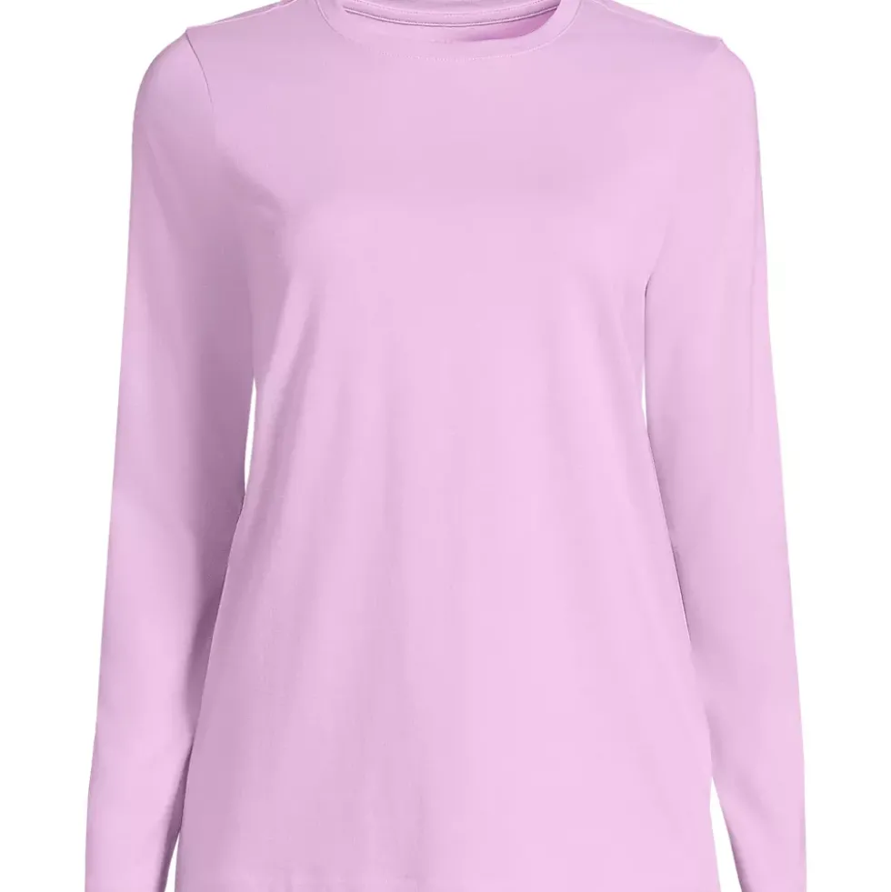 Supima Cotton Long Sleeve Crewneck T-Shirt