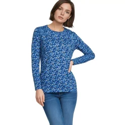 Supima Cotton Long Sleeve Crewneck T-Shirt