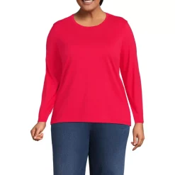 Supima Cotton Long Sleeve Crewneck T-Shirt