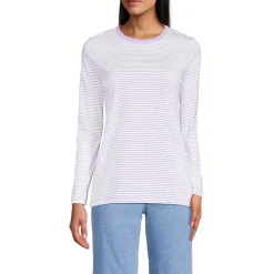 Supima Cotton Long Sleeve Crewneck T-Shirt