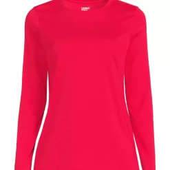 Supima Cotton Long Sleeve Crewneck T-Shirt