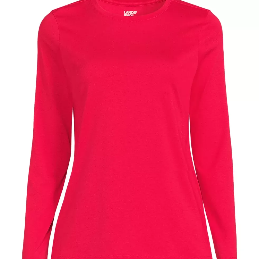 Supima Cotton Long Sleeve Crewneck T-Shirt