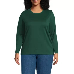 Supima Cotton Long Sleeve Crewneck T-Shirt