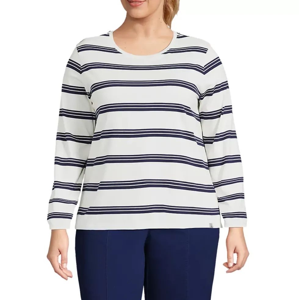 Supima Cotton Long Sleeve Crewneck T-Shirt