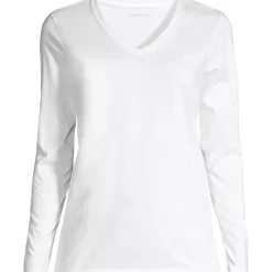 Supima Cotton Long Sleeve V-Neck T-Shirt