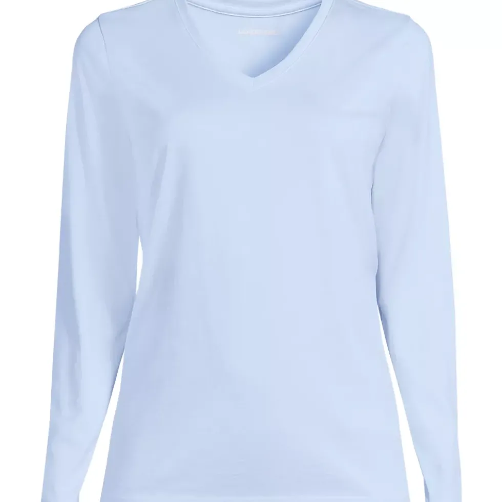 Supima Cotton Long Sleeve V-Neck T-Shirt
