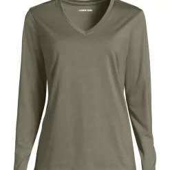 Supima Cotton Long Sleeve V-Neck T-Shirt