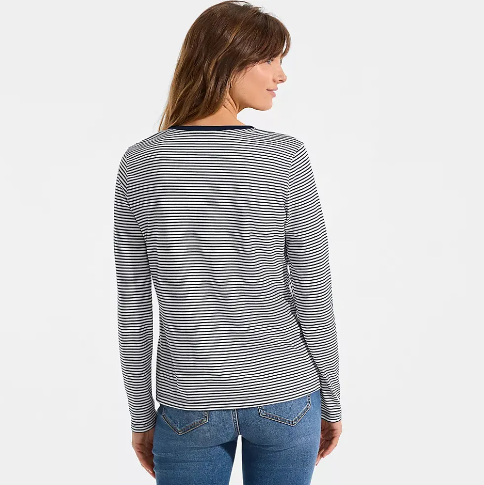 Supima Cotton Long Sleeve V-Neck T-Shirt