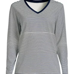Supima Cotton Long Sleeve V-Neck T-Shirt