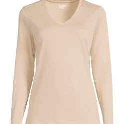 Supima Cotton Long Sleeve V-Neck T-Shirt