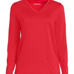 Supima Cotton Long Sleeve V-Neck T-Shirt