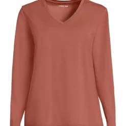 Supima Cotton Long Sleeve V-Neck T-Shirt