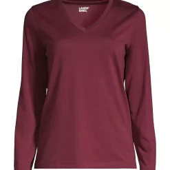 Supima Cotton Long Sleeve V-Neck T-Shirt