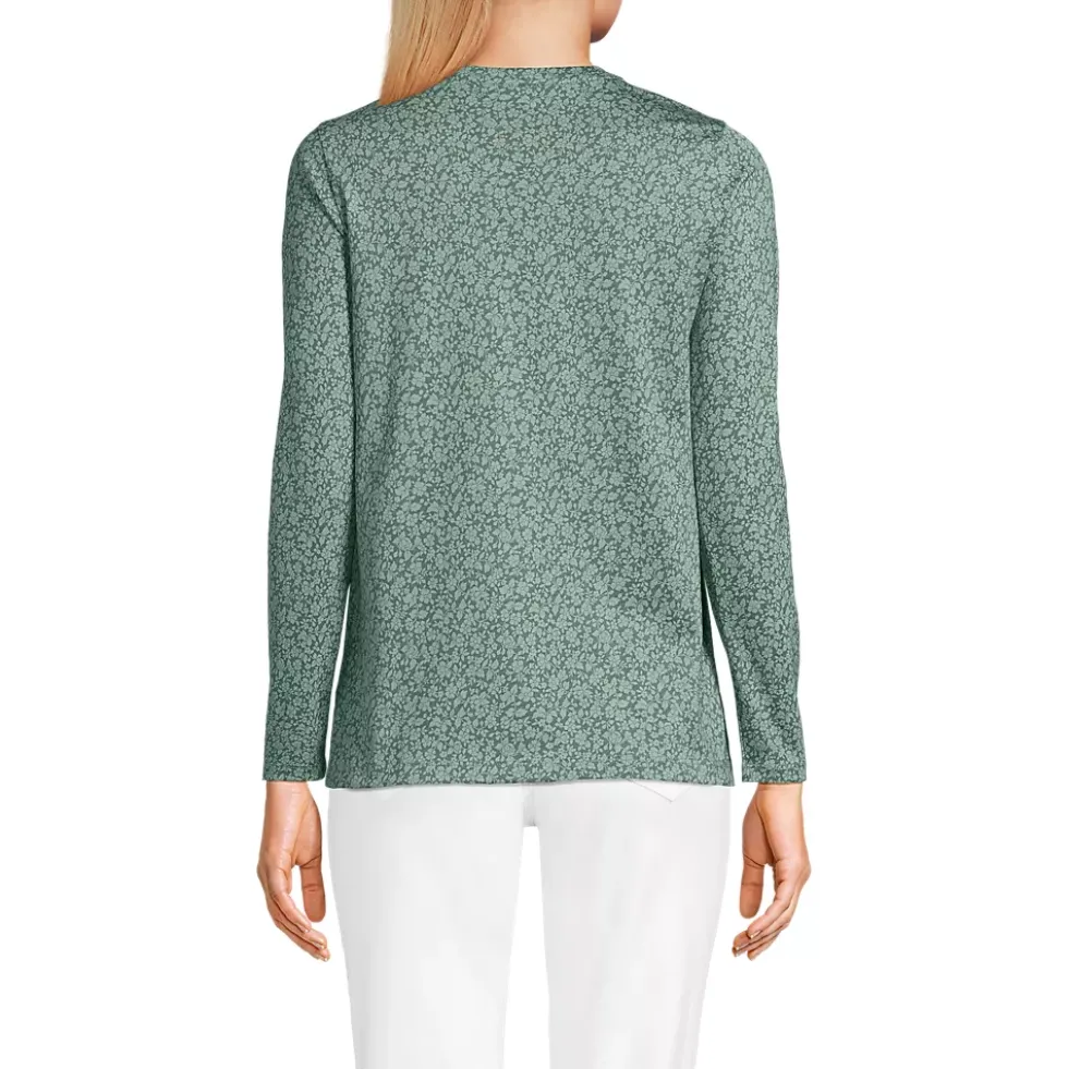 Supima Cotton Long Sleeve V-Neck T-Shirt