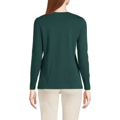 Supima Cotton Long Sleeve V-Neck T-Shirt