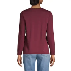 Supima Cotton Long Sleeve V-Neck T-Shirt