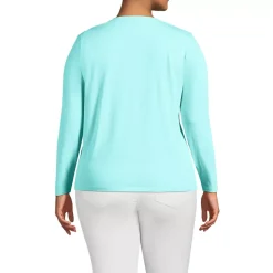 Supima Cotton Long Sleeve V-Neck T-Shirt