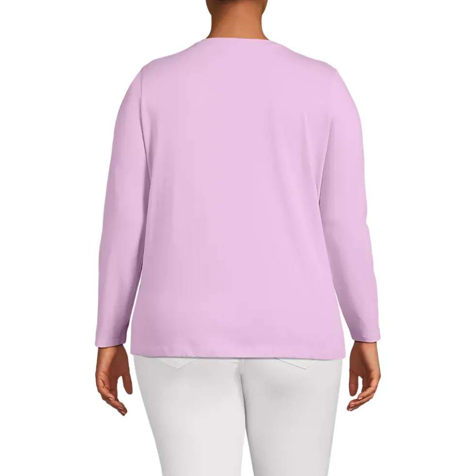 Supima Cotton Long Sleeve V-Neck T-Shirt