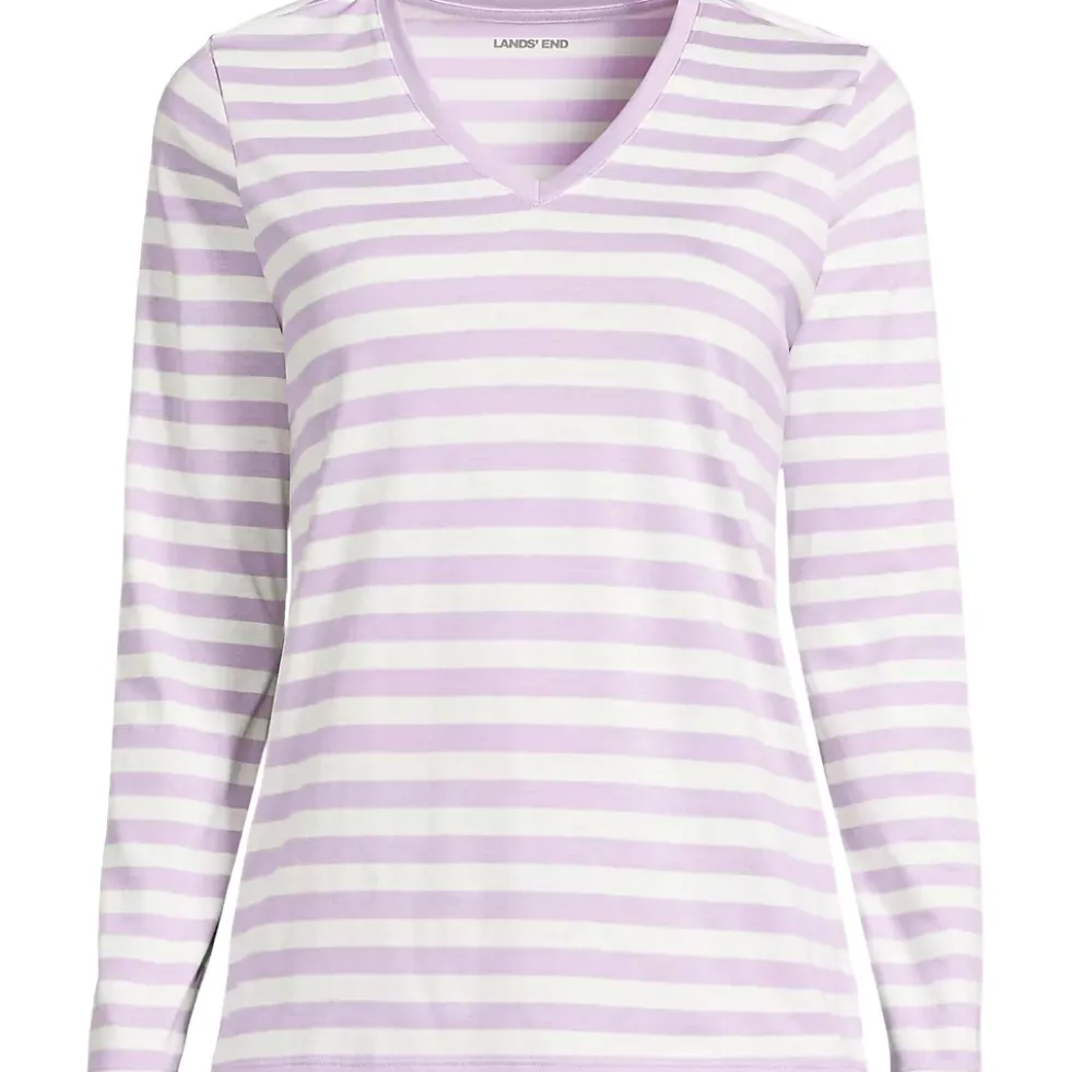Supima Cotton Long Sleeve V-Neck T-Shirt