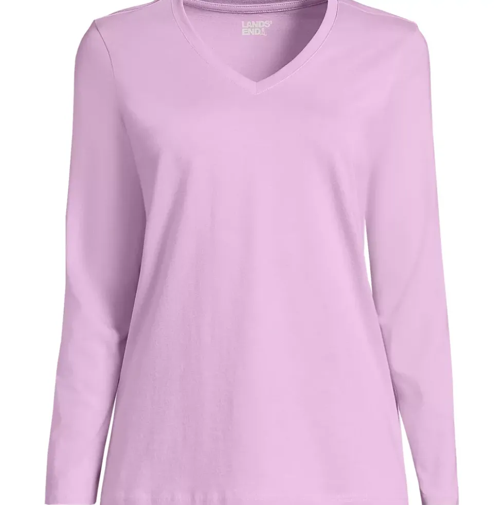 Supima Cotton Long Sleeve V-Neck T-Shirt