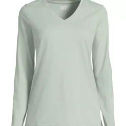 Supima Cotton Long Sleeve V-Neck T-Shirt