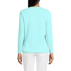 Supima Cotton Long Sleeve V-Neck T-Shirt