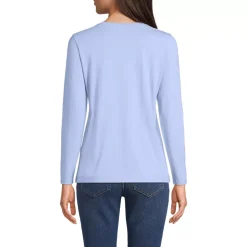 Supima Cotton Long Sleeve V-Neck T-Shirt