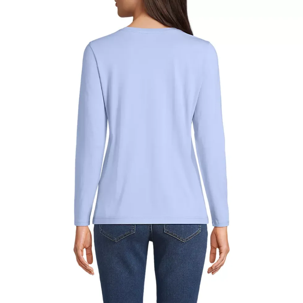 Supima Cotton Long Sleeve V-Neck T-Shirt
