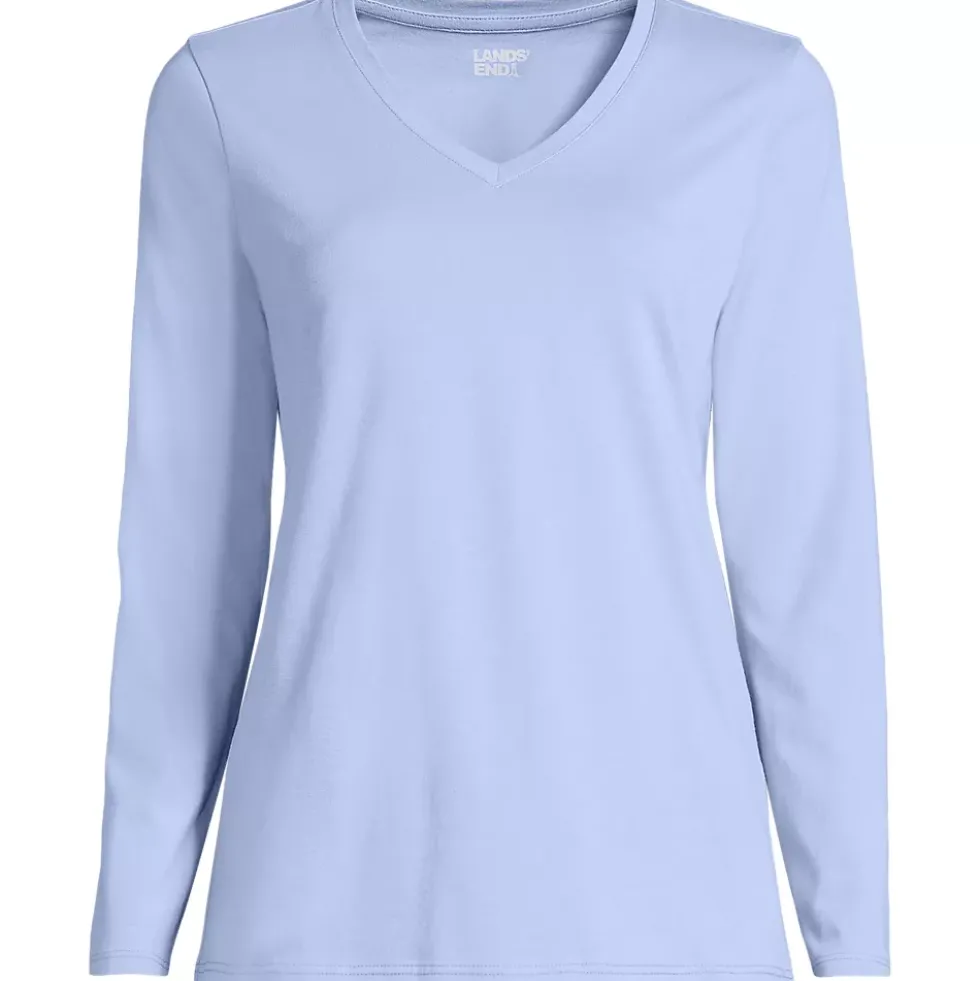 Supima Cotton Long Sleeve V-Neck T-Shirt