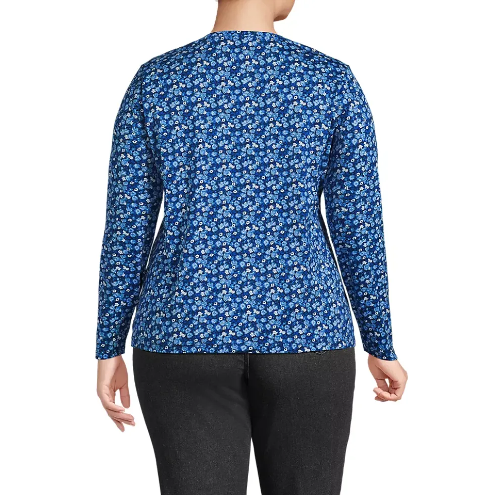 Supima Cotton Long Sleeve V-Neck T-Shirt
