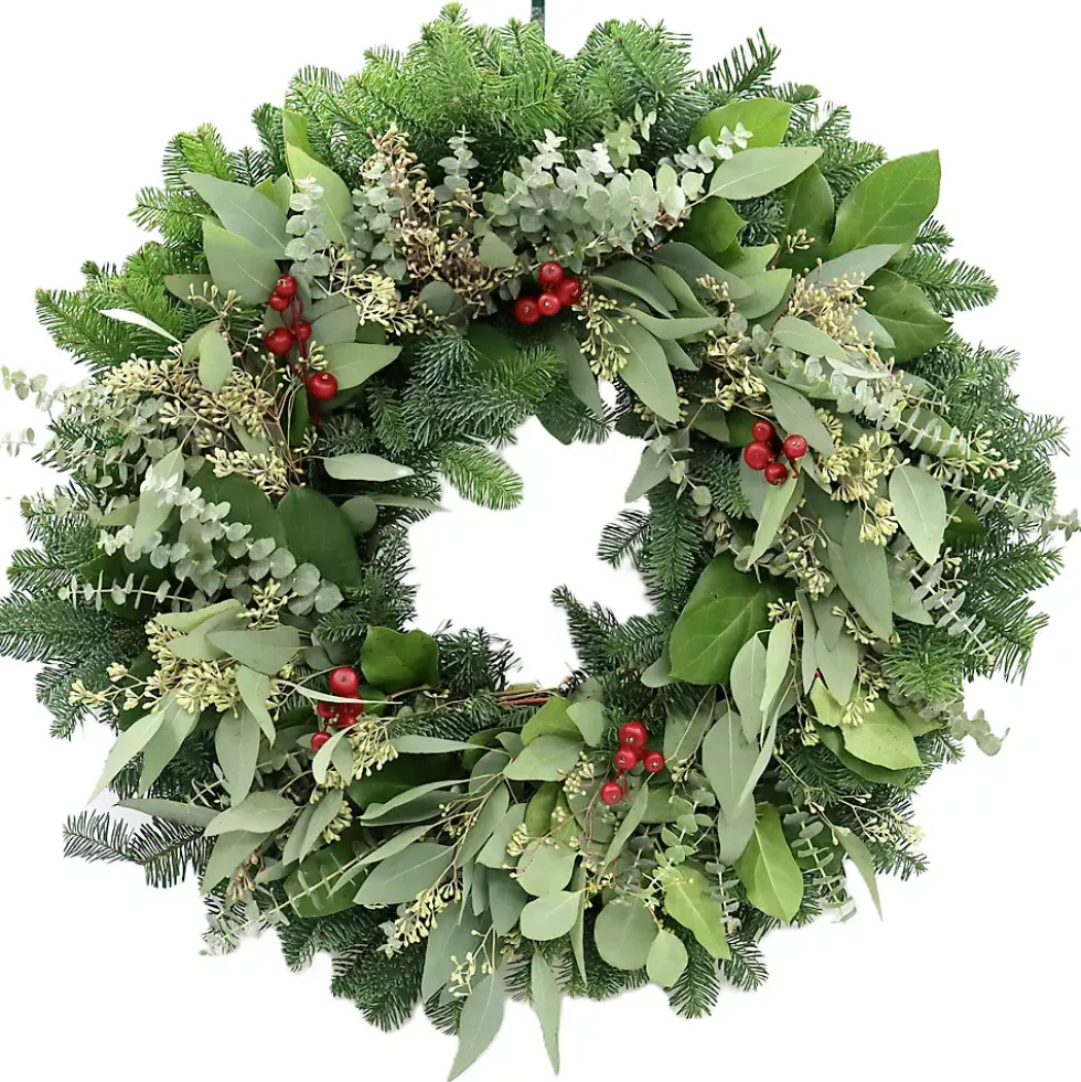 Teufel 24" Eucalyptus Crabapple Wreath