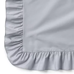 200 Thread Count Cotton Crisp and Cool Percale Ruffle Duvet Bed Cover