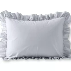 200 Thread Count Cotton Crisp and Cool Percale Ruffle Duvet Bed Cover