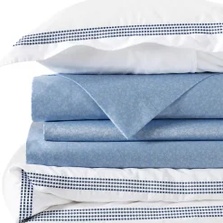 400 Thread Count Premium Supima Cotton No Iron Sateen Embroidered Duvet Bed Cover