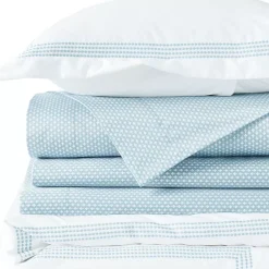 400 Thread Count Premium Supima Cotton No Iron Sateen Embroidered Duvet Bed Cover