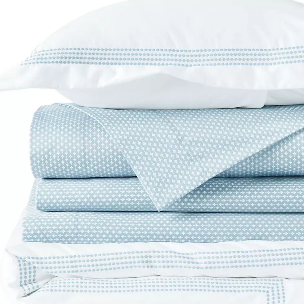 400 Thread Count Premium Supima Cotton No Iron Sateen Embroidered Duvet Bed Cover