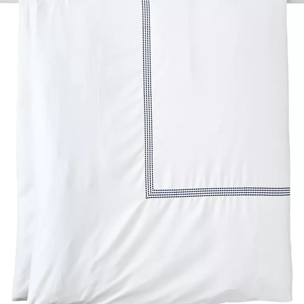 400 Thread Count Premium Supima Cotton No Iron Sateen Embroidered Duvet Bed Cover