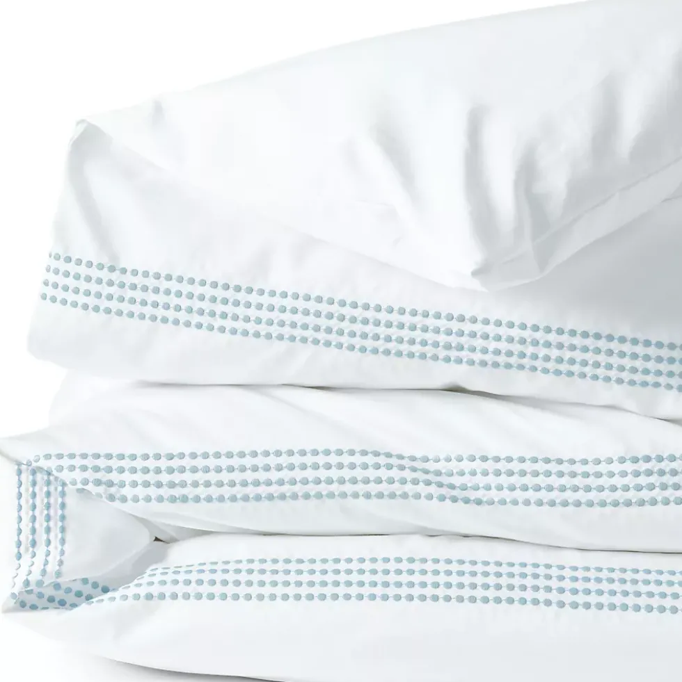 400 Thread Count Premium Supima Cotton No Iron Sateen Embroidered Duvet Bed Cover