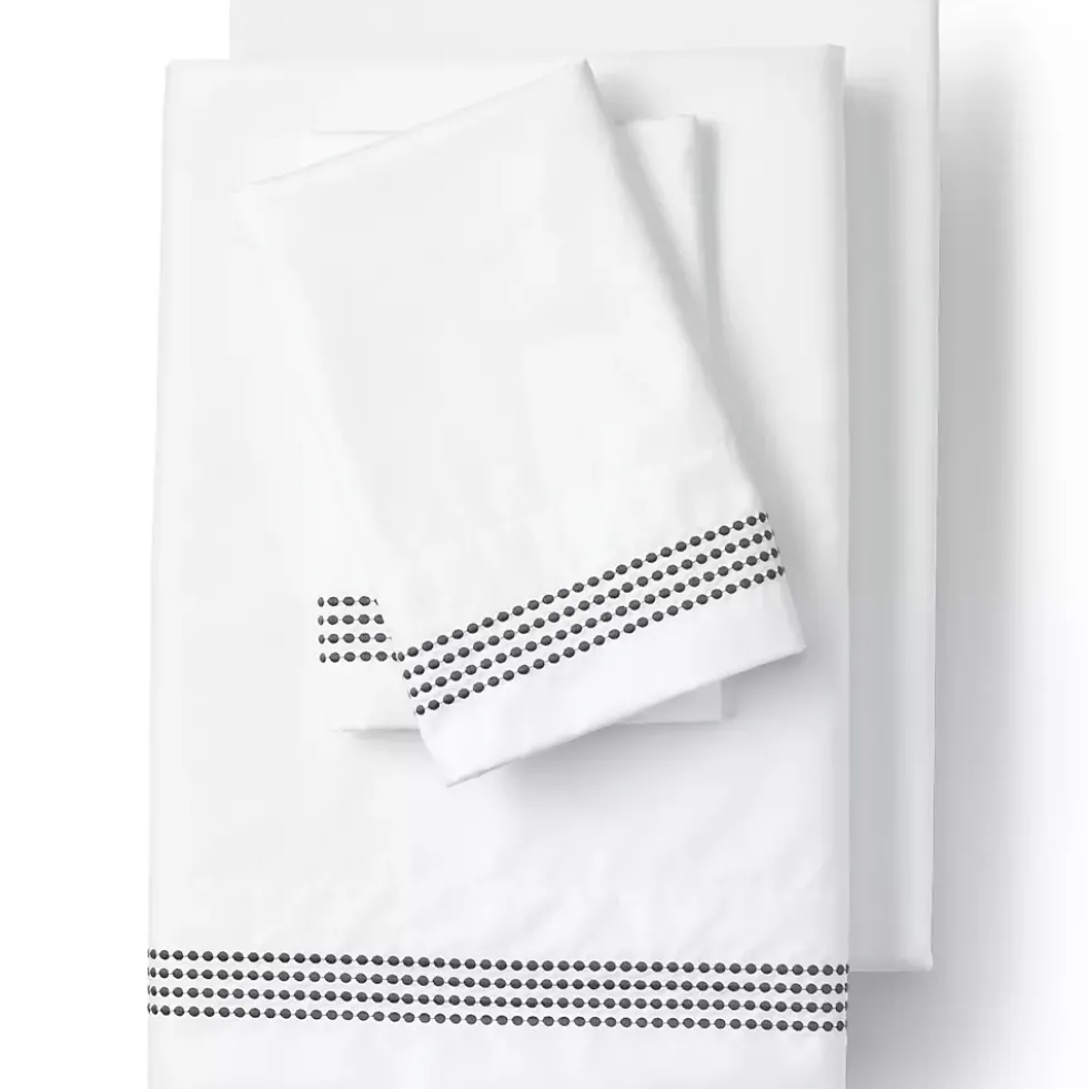 400 Thread Count Sateen Embroidered Sheets