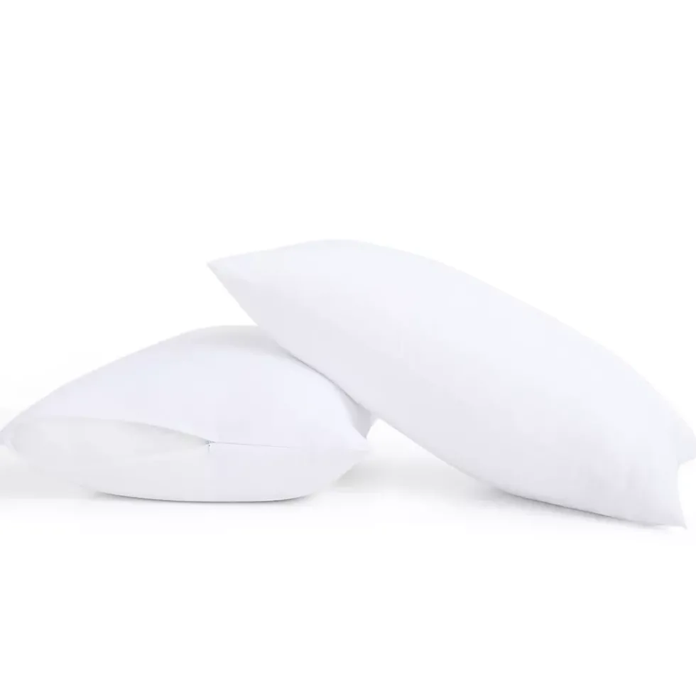 Truly Calm Antimicrobial Down Alternative Pillows with Protector - 2 Pack