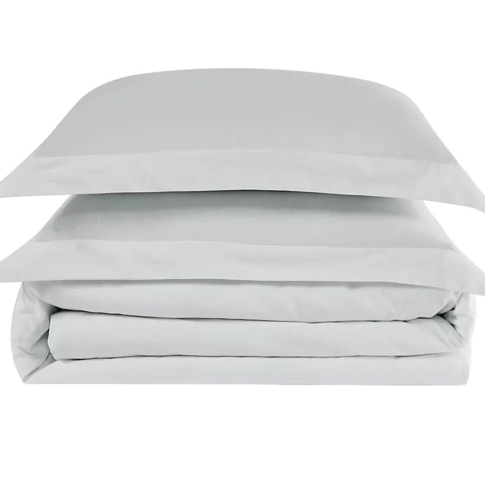 Truly Calm Silver Cool Cotton Duvet Cover Set