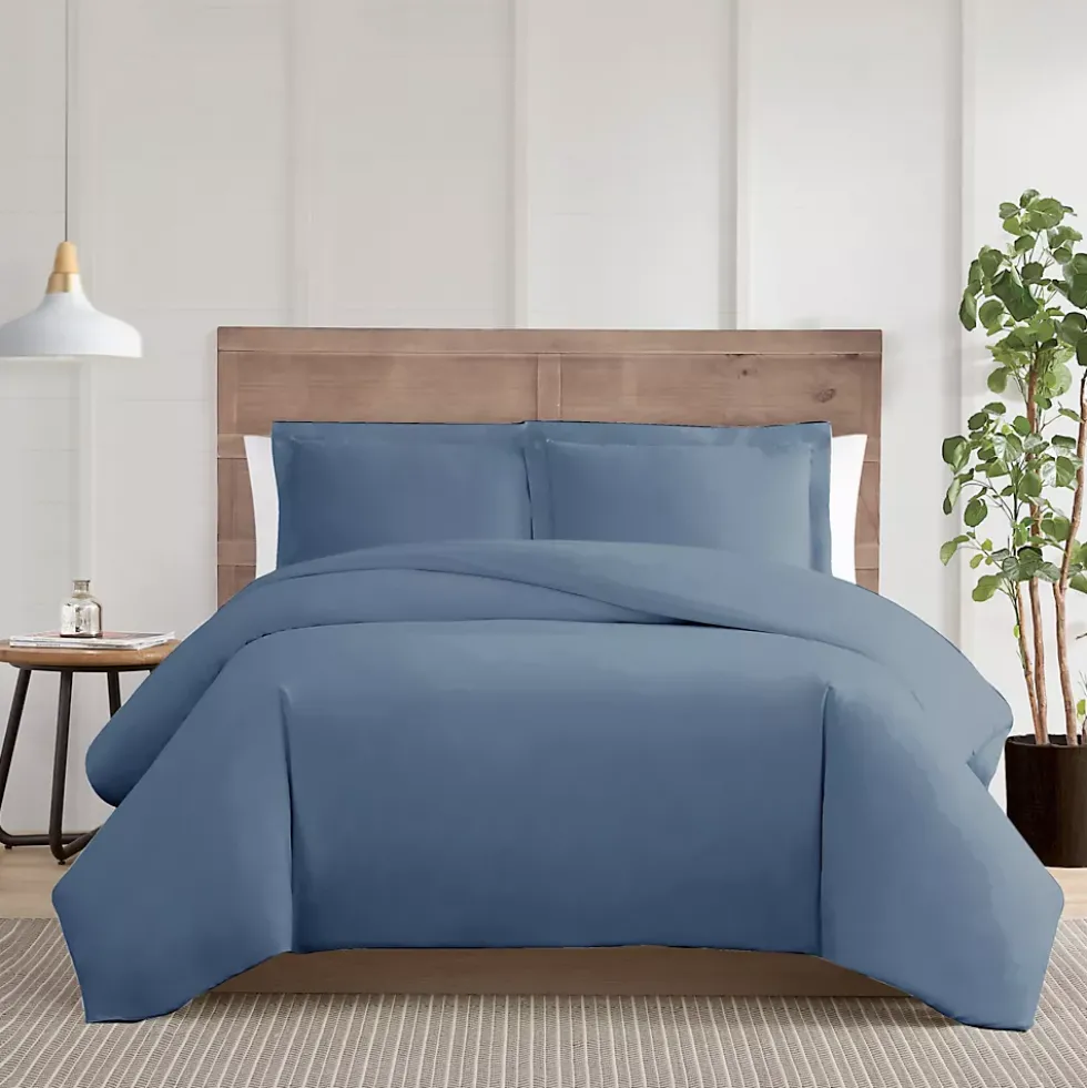 Truly Calm Silver Cool Cotton Duvet Cover Set