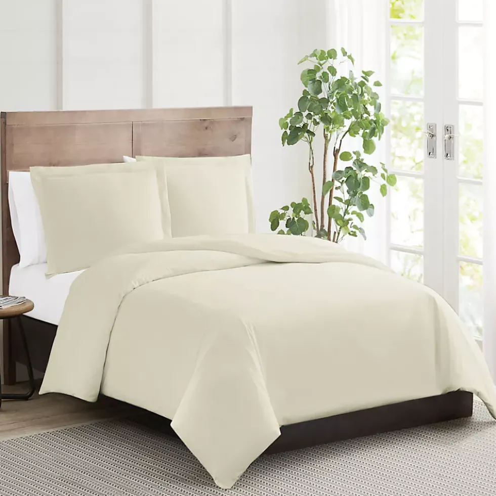 Truly Calm Silver Cool Cotton Duvet Cover Set